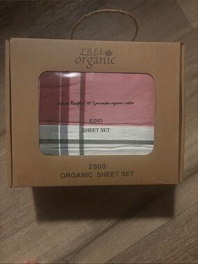 King Sheet Set - Rose Plaid